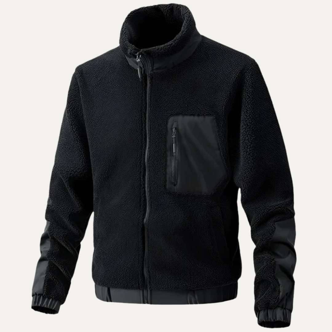 Warm Plush Fleece Men's Coat