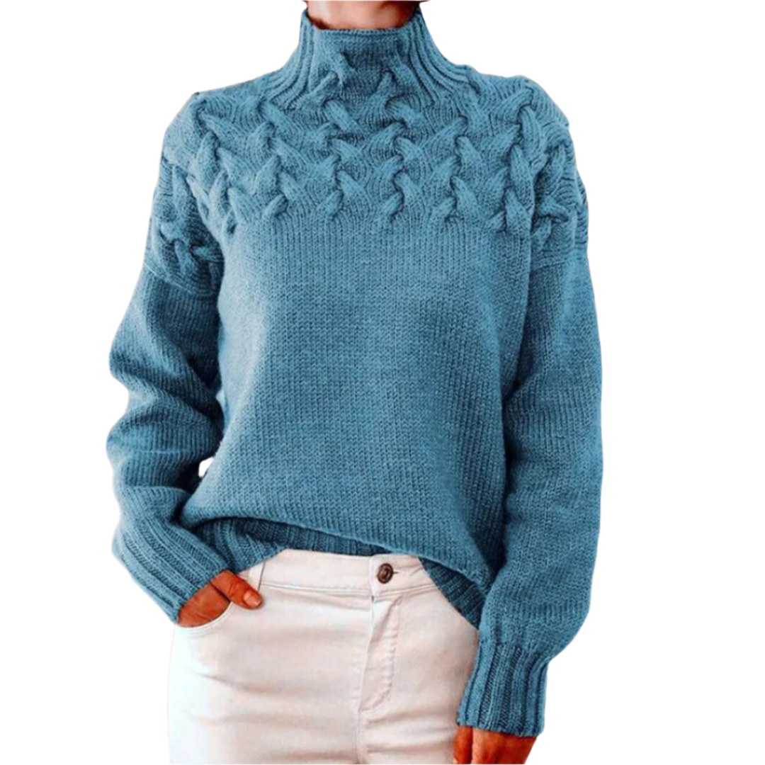 Cozy Ladies Crew Neck Winter Sweater - OutfitLondon