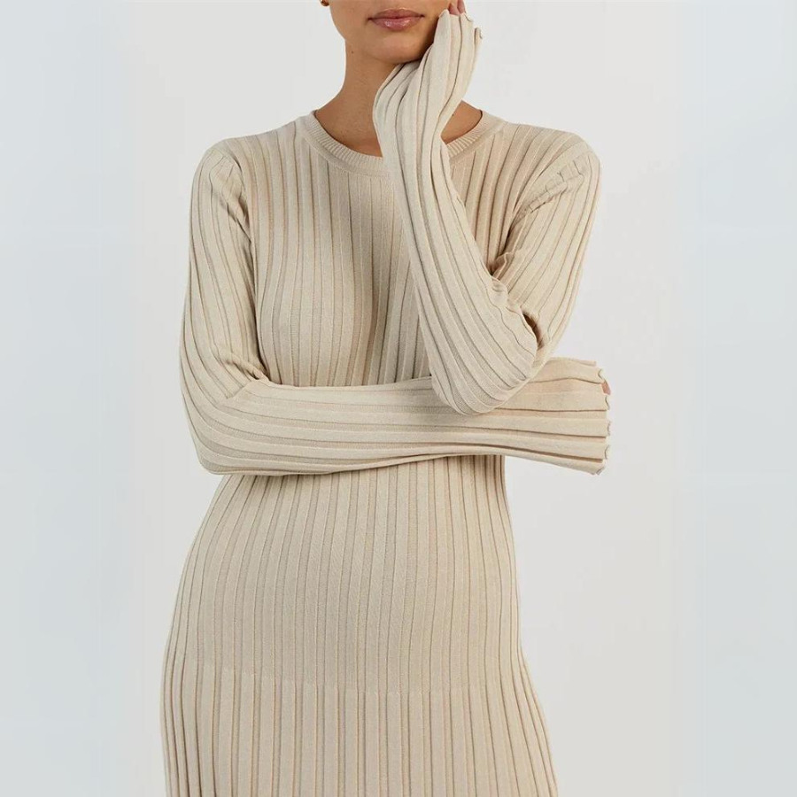 Women's Knit Maxi Dress - OutfitLondon