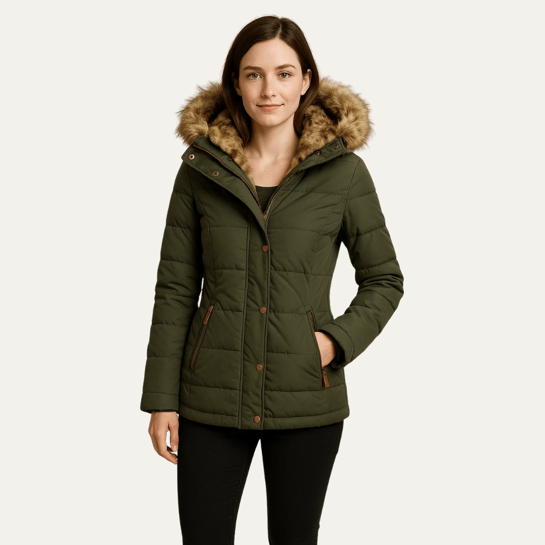 Warm Faux Fur Padded Winter Coat