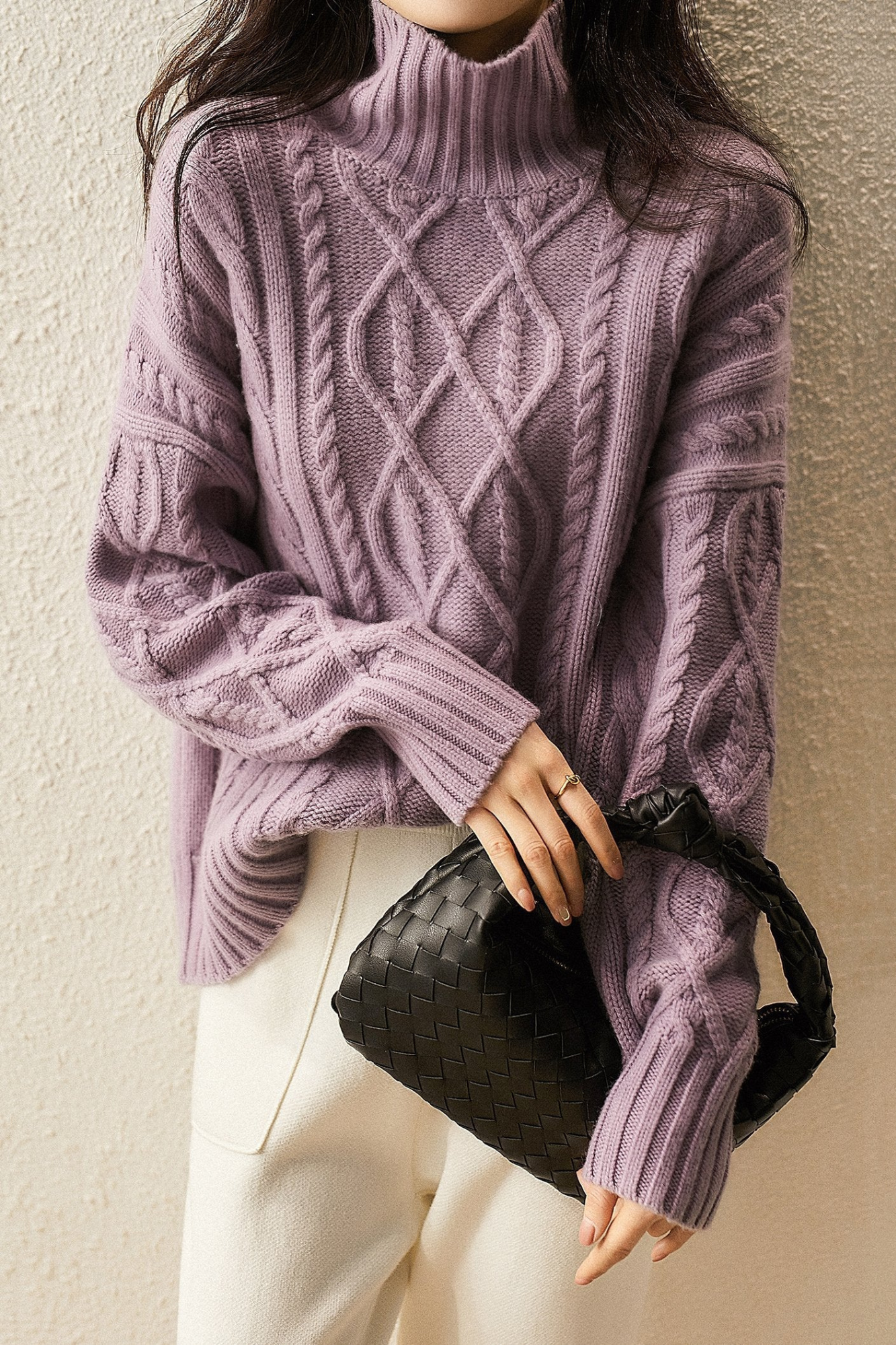 Deveny | Women's Cozy Crew Neck Sweater