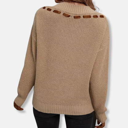 Comfy Women's Long Sleeve Crew Neck Sweatshirt