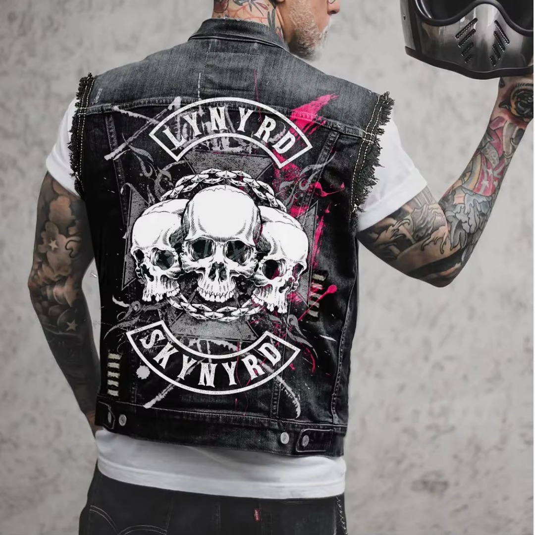 Classic Blue Jeans Mens Waistcoat
