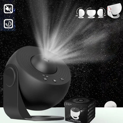 Cosmic Night Sky Projector with Rotating Star Patterns