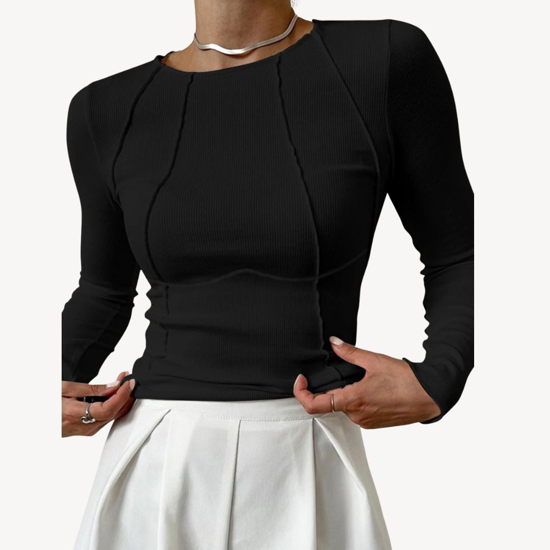 Fitted Crew Neck Women's Tee Shirt - OutfitLondon