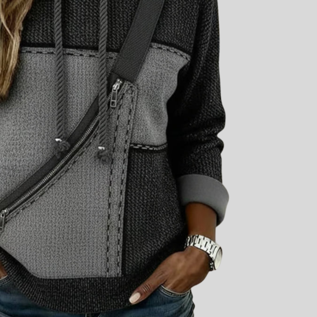 Cozy Crew Neck Hoodie Sweater Top