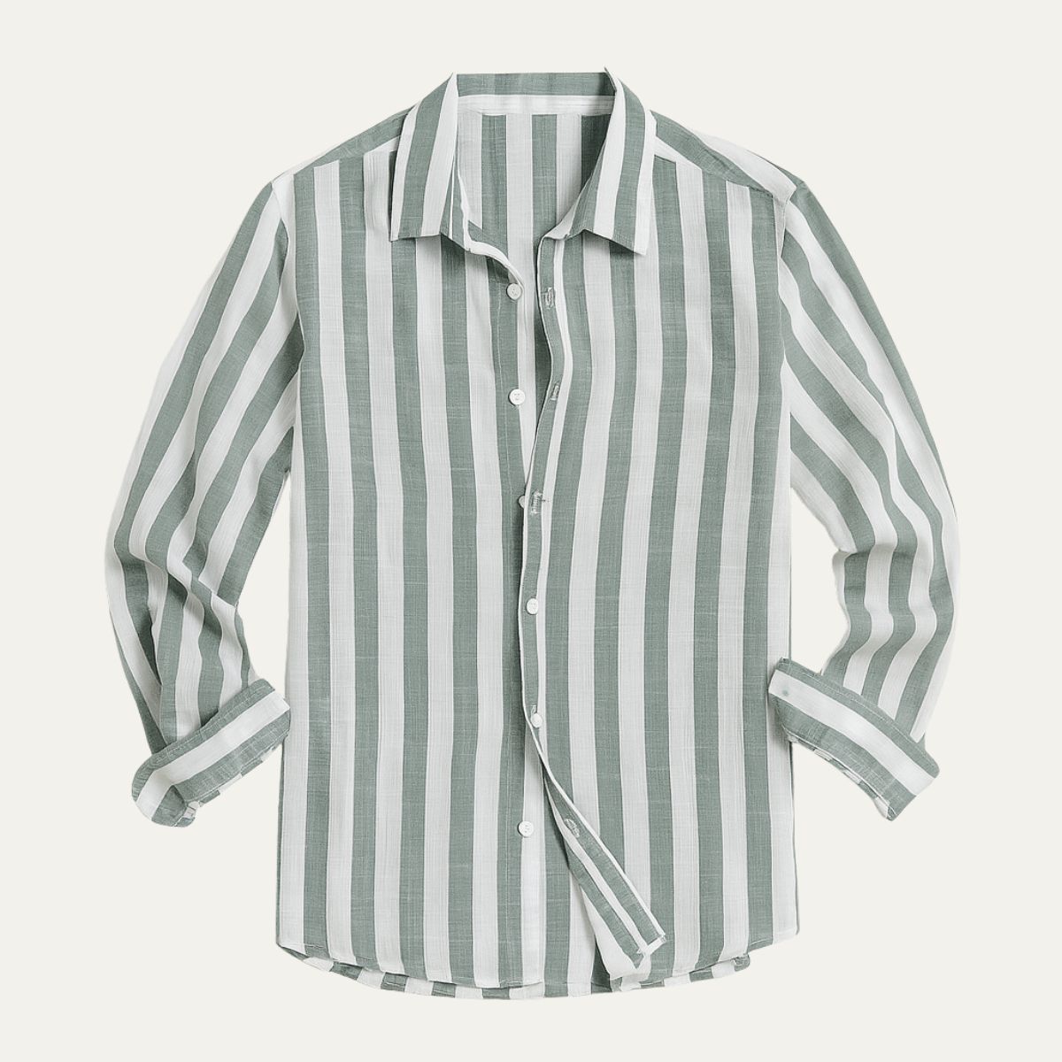 Classic Stripe Men's Casual Shirt - OutfitLondon
