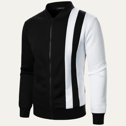 Men's Bright Colourblock Zipper Jacket