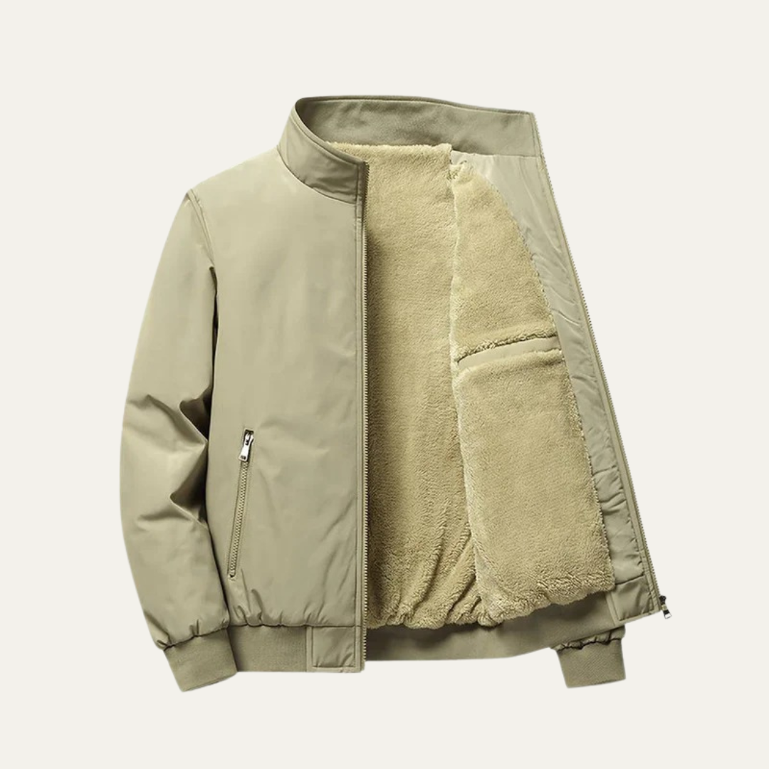 Insulated Men's Synthetic Fur Parka Coat
