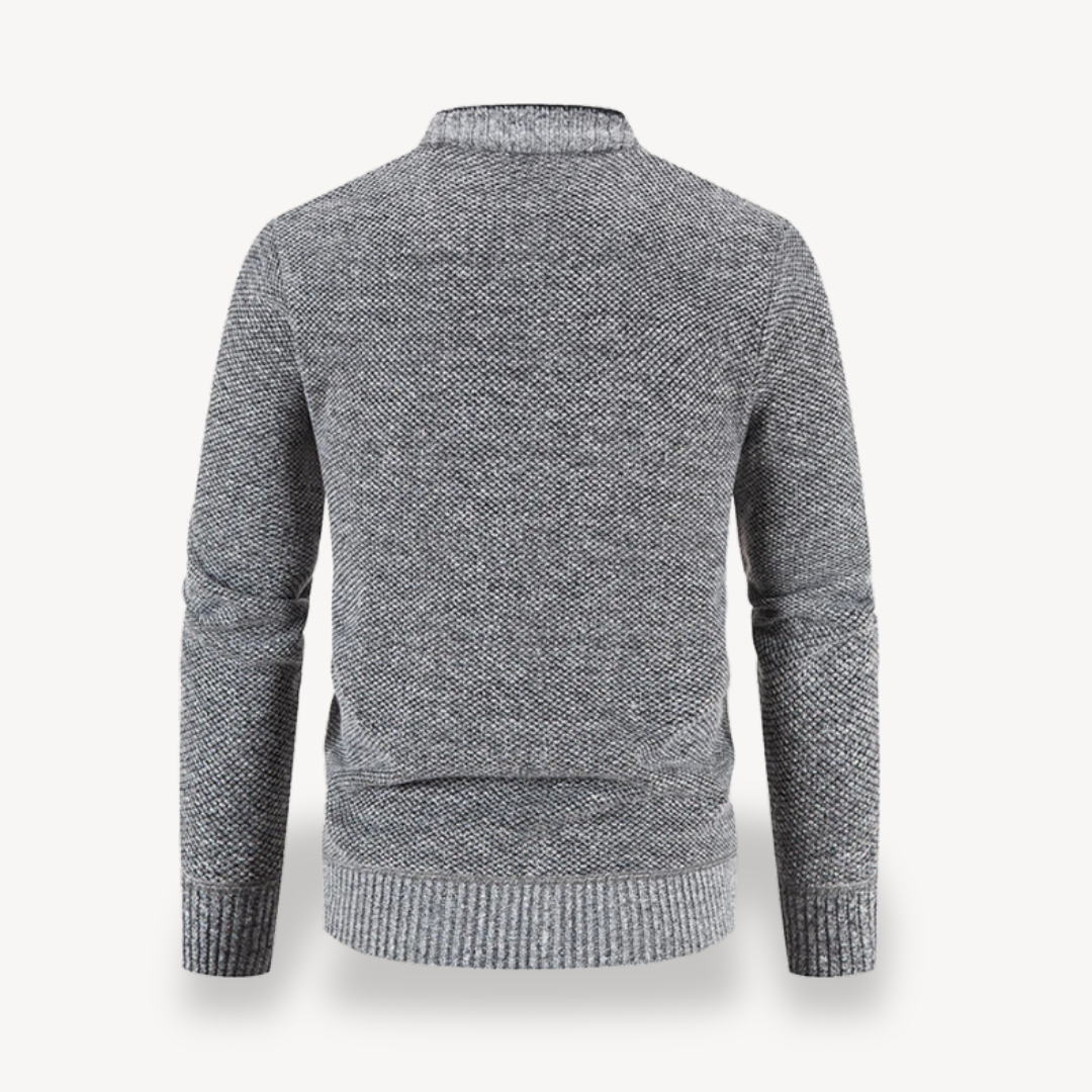 Warm Thermal Button Front Cardigan Jacket Men