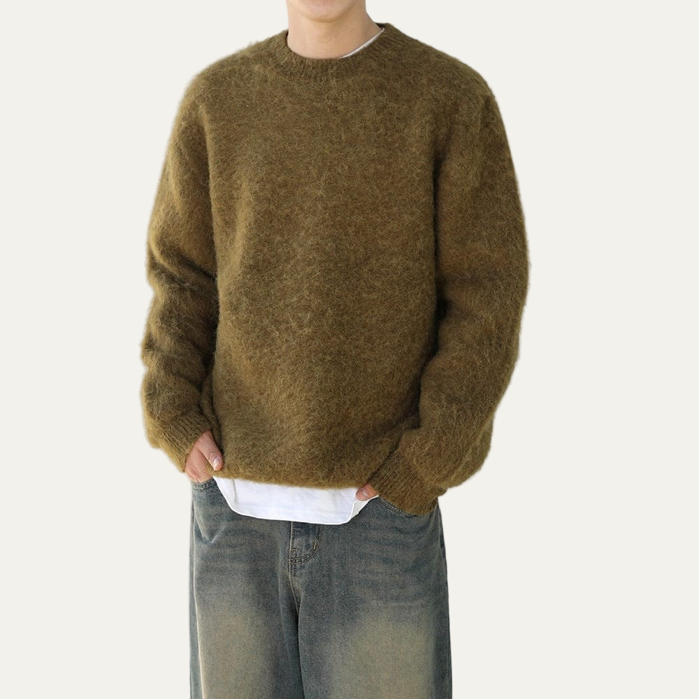 Soft Men's Casual Crew Neck Pullover Sweater - OutfitLondon