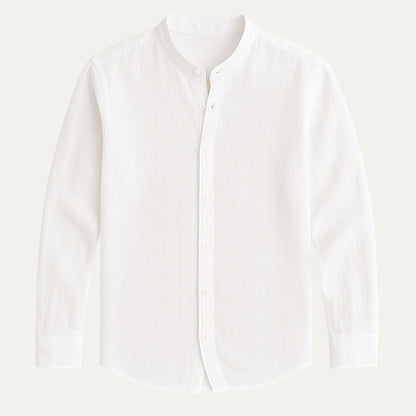 Lightweight Breathable Men's Linen Shirt Loose Fit
