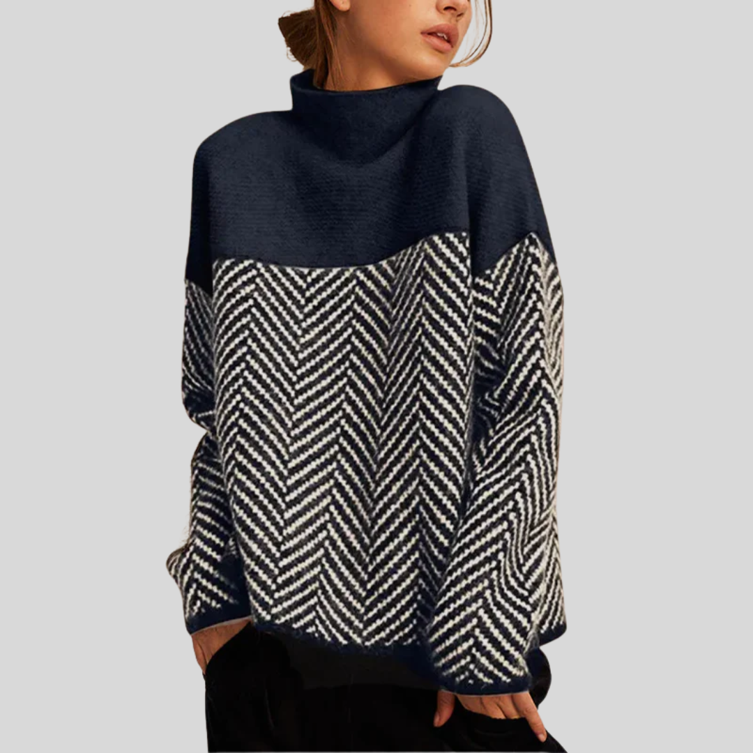 Classic Contrast Crew Neck Sweater