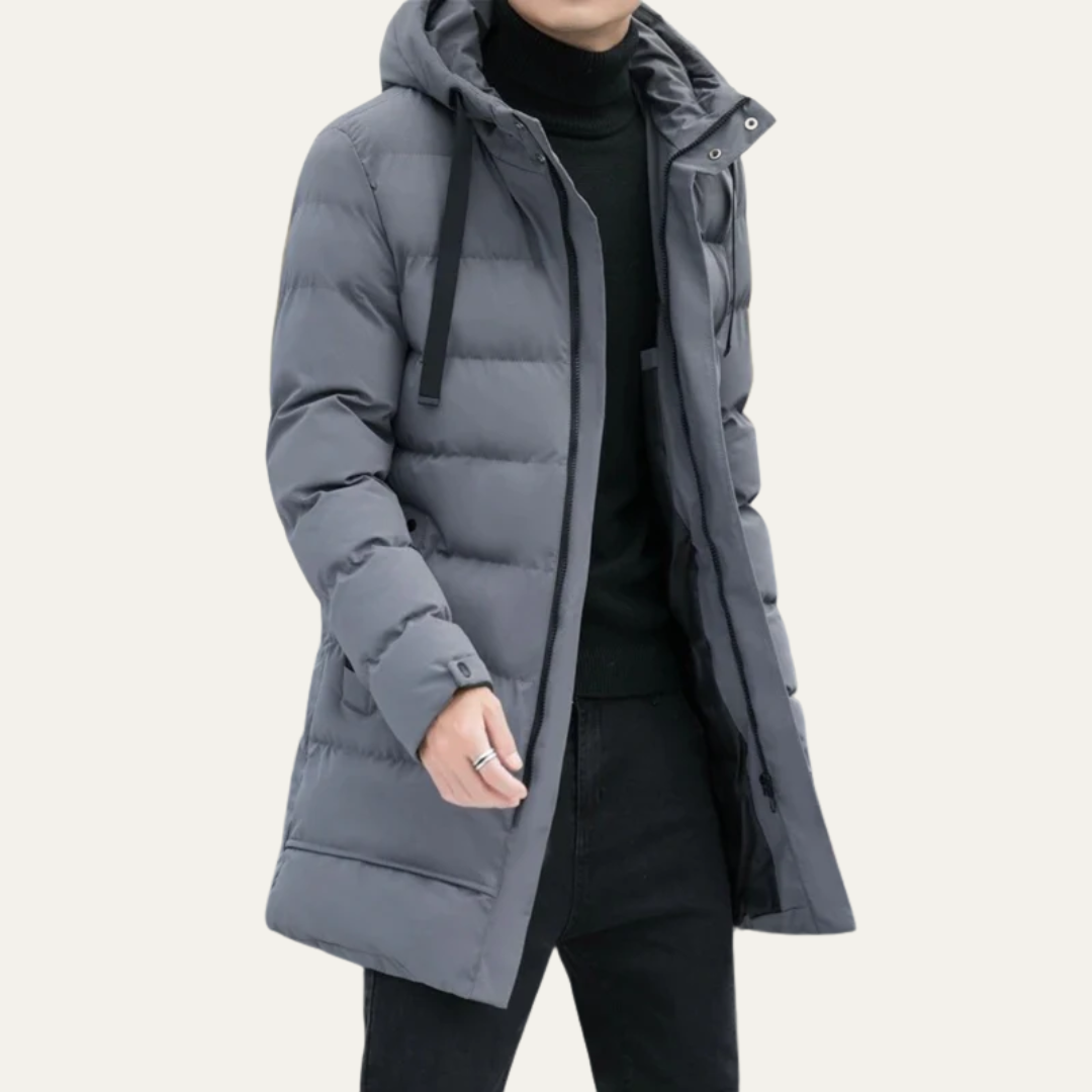 Warm Men's Full Zip Puffer Jacket