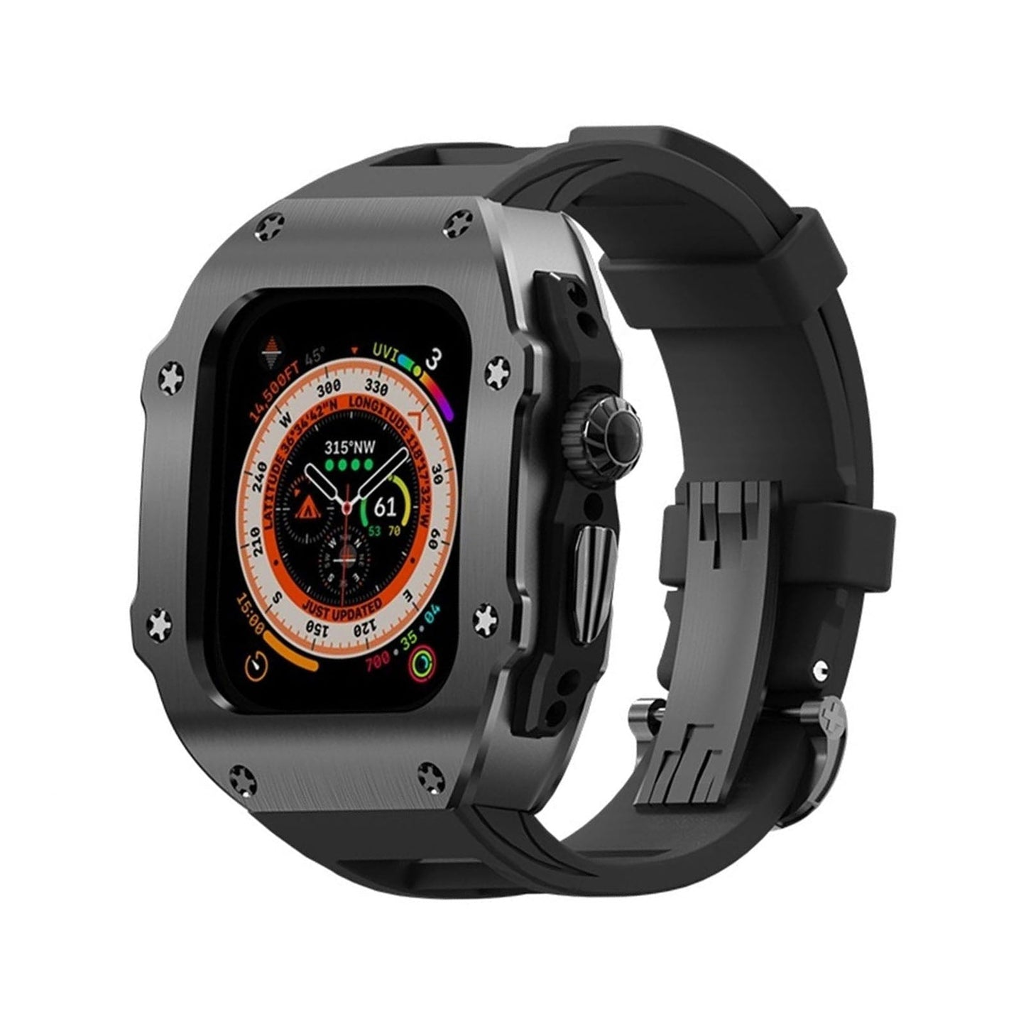 Tough Apple Watch Ultra Stainless Steel Bracelet Strap