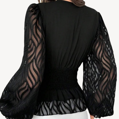 Chic Lightweight Ruffle Blouse Top