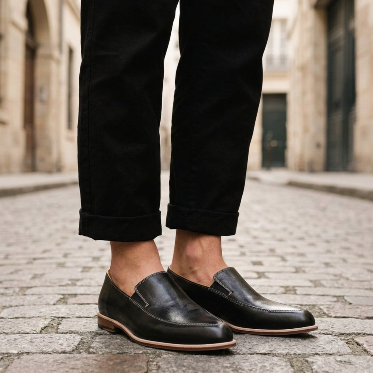 Comfortable Slip On Leather Shoes For Women - OutfitLondon