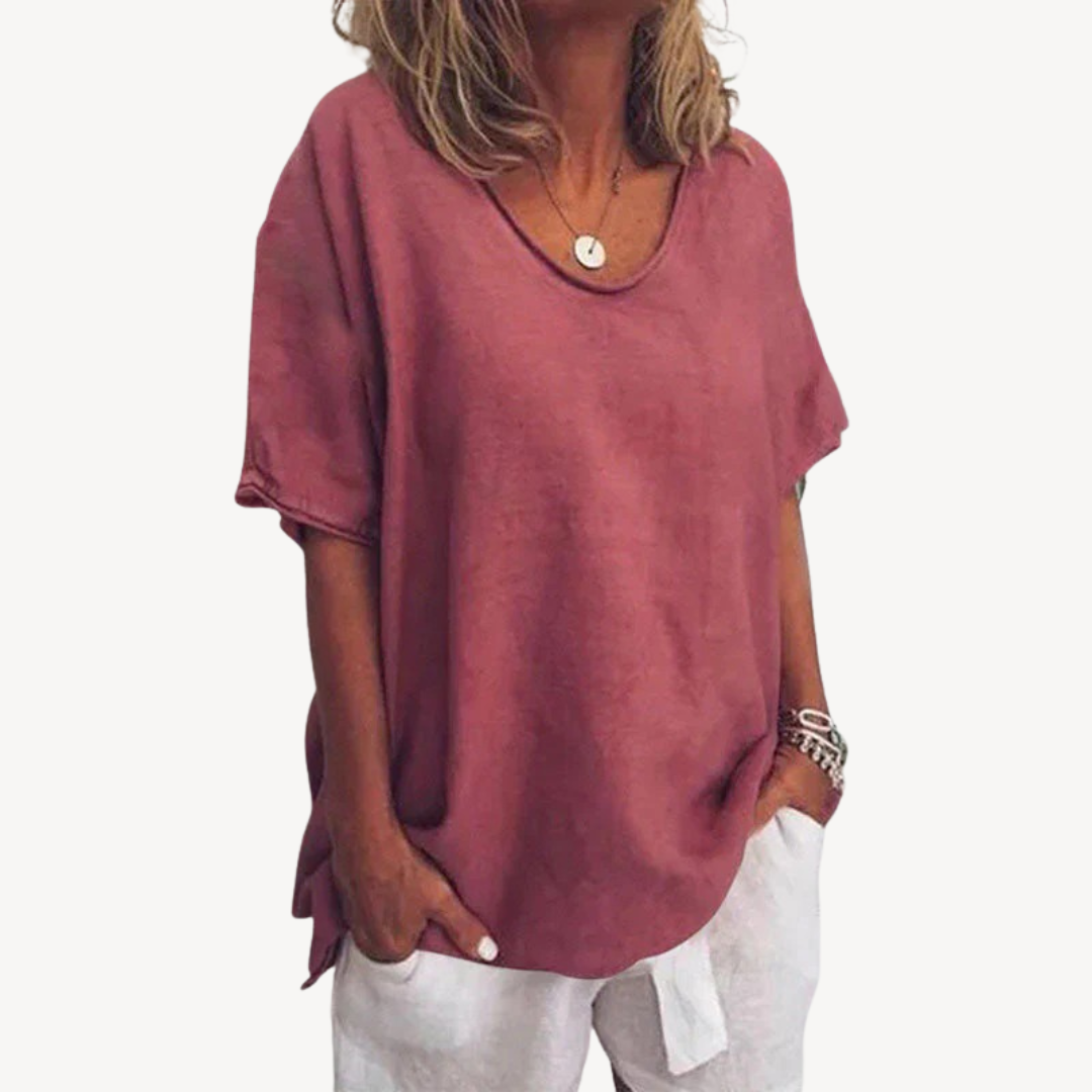 Relaxed Fit Casual Women's Tee Shirt