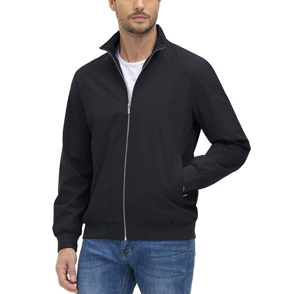 Casual Fit Bomber Jacket For Men