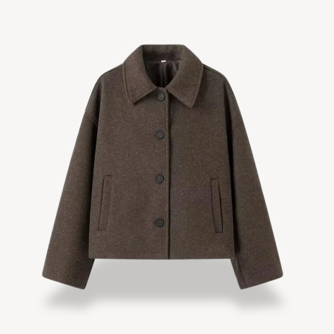 Ladies Large Tan Short Coat