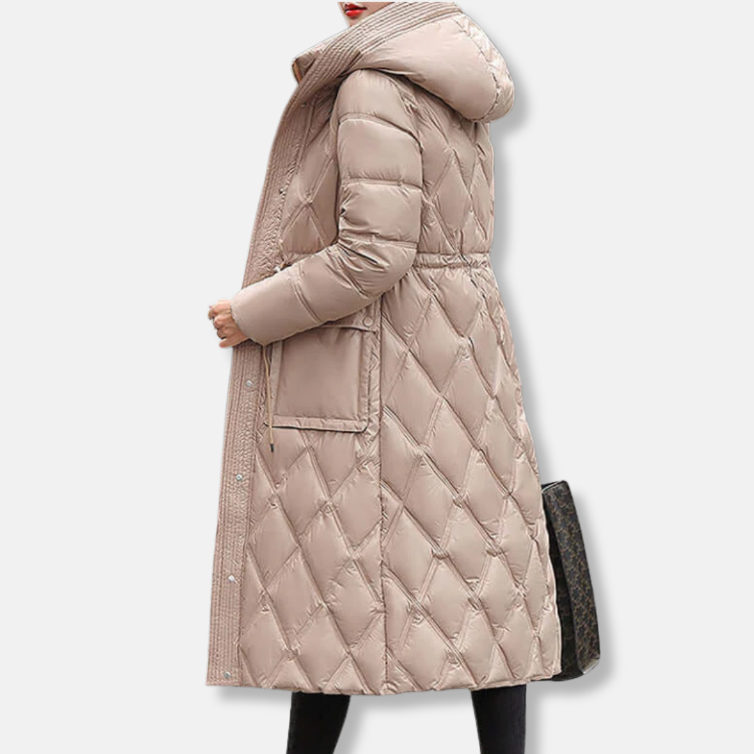 Warm Quilted Down Jacket | Hooded Winter Coat