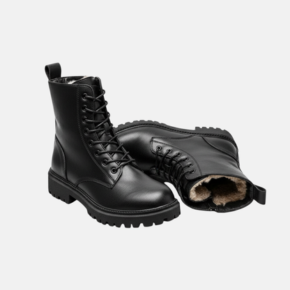 Ladies Low Heel Boots with Cushioning and Thick Sole