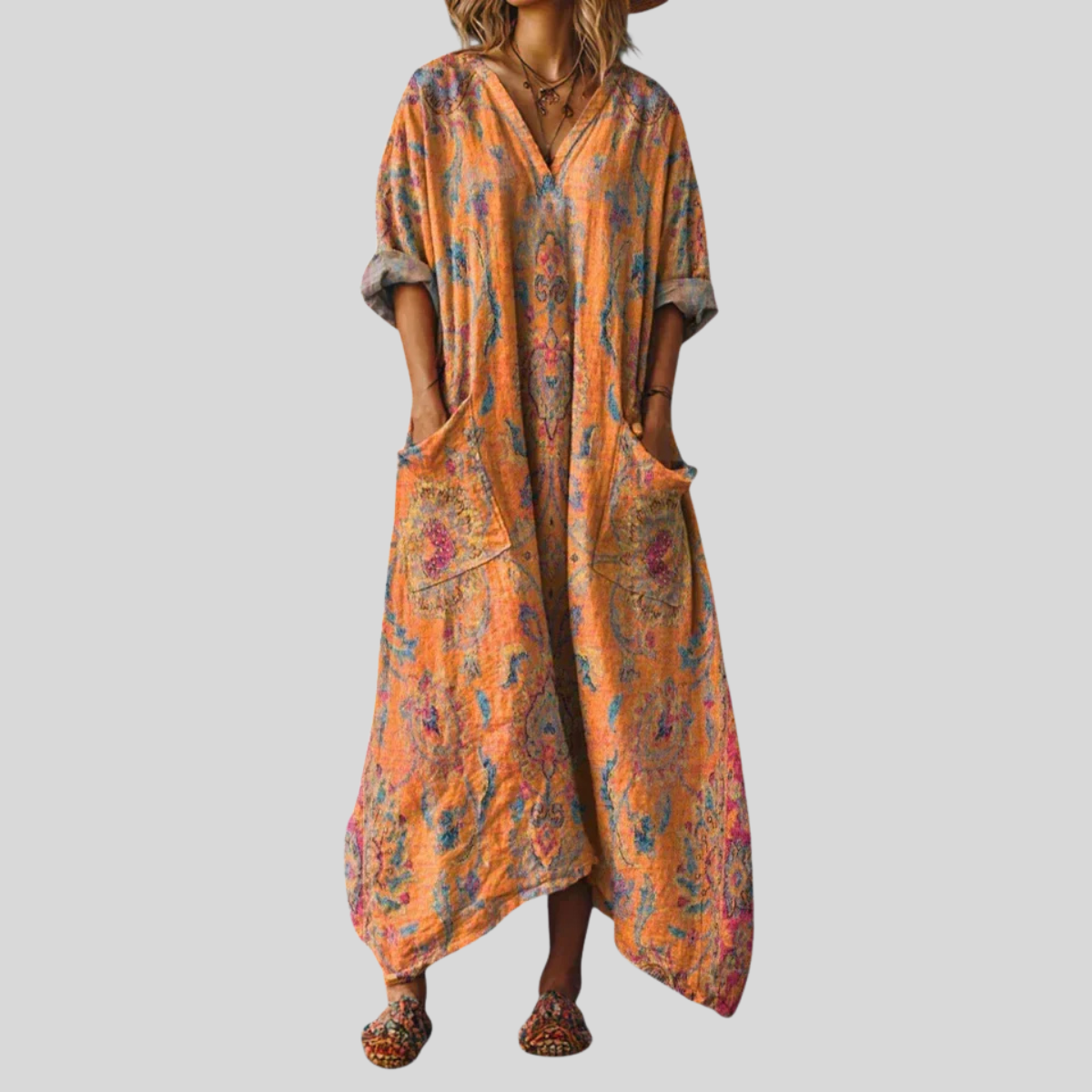 Relaxed Fit Maxi Sundress
