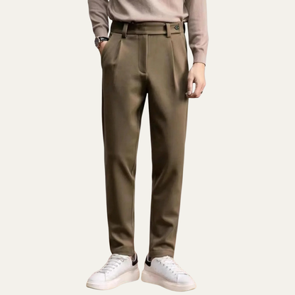 Classic Fit Men's Straight Leg Business Pants