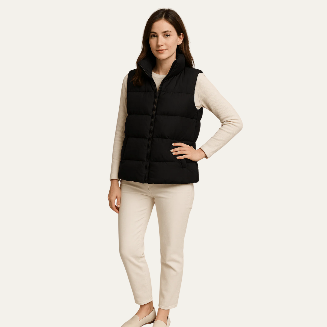 Warm Insulated Waist-Length Puffer Jacket - OutfitLondon