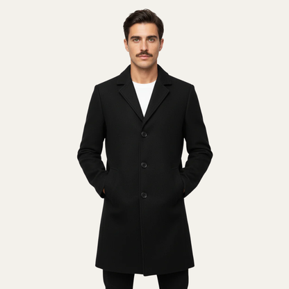 Men's Warm Waterproof Long Trench Coat