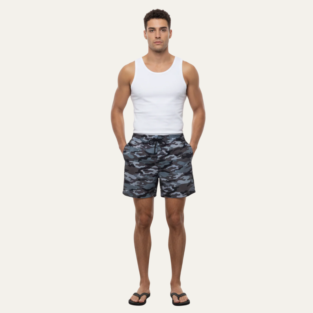 Casual Beach Drawstring Surf Shorts