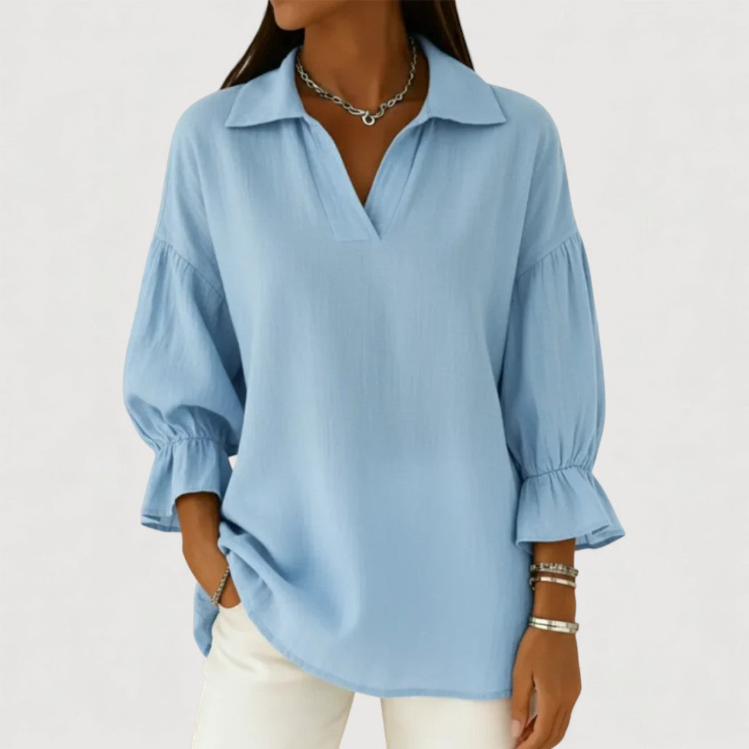 Loose Fit Blouse - OutfitLondon