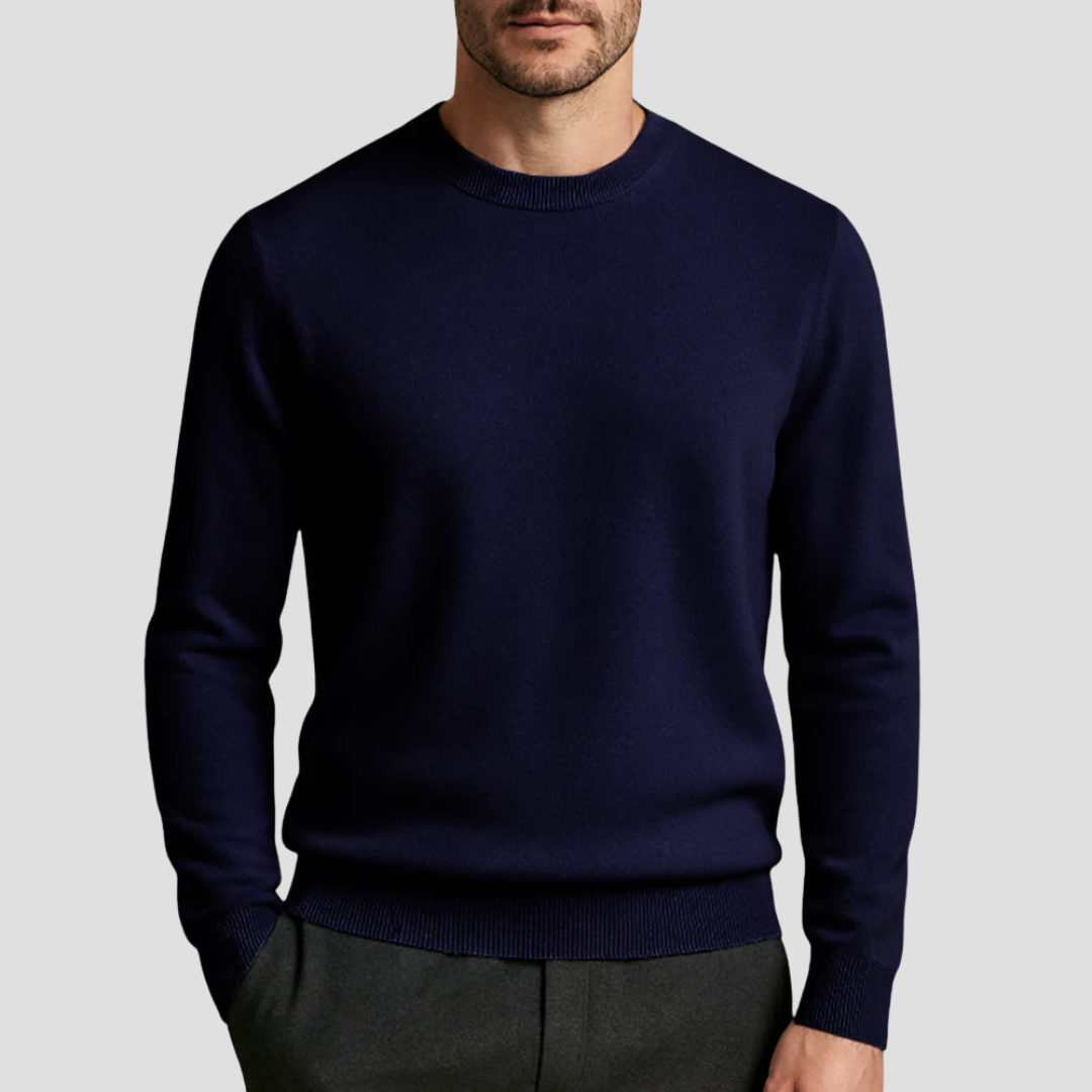Luxury Crew Neck Cashmere Sweater
