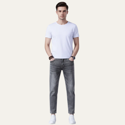 Men's Classic Straight Fit Jeans Pants