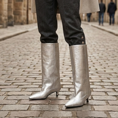 Low Heel Pointed Toe Women's Boots