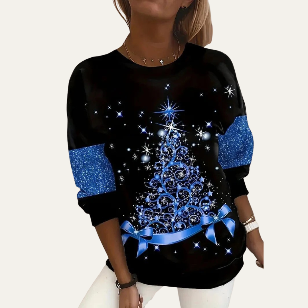 Women's Festive Holiday Tree Sweatshirt
