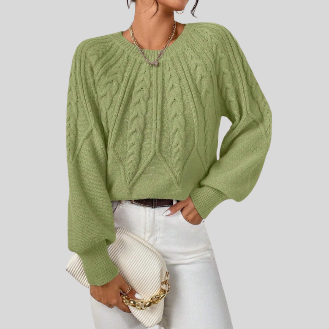 Soft Relaxed Fit Crew Neck Sweater