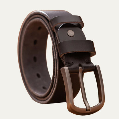 Premium Leather Belt – Classic Handmade Genuine Cowhide Strap