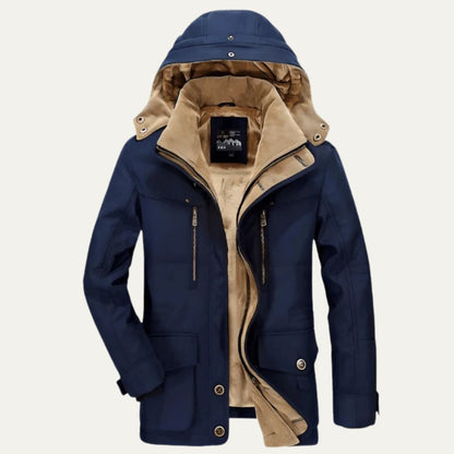 Warm Insulated Parka with Large Pockets
