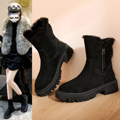 Waterproof Suede Winter Boots