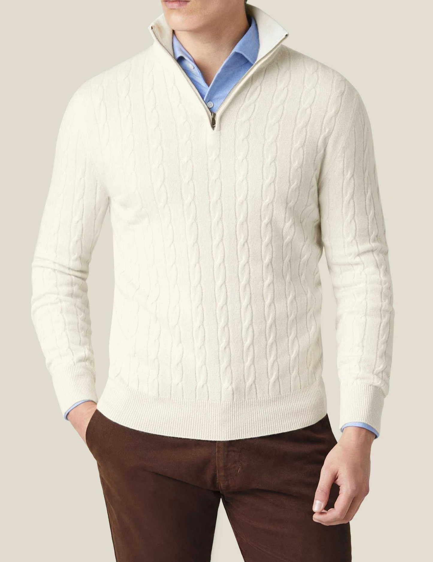 Warm Thick Zip Up Sweater