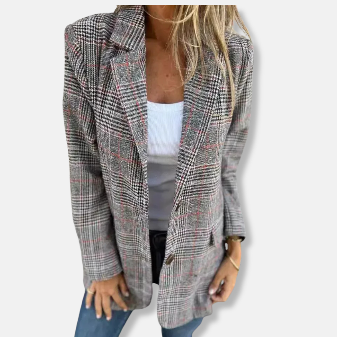 Casual Fit Open Front Blazer Jacket - OutfitLondon