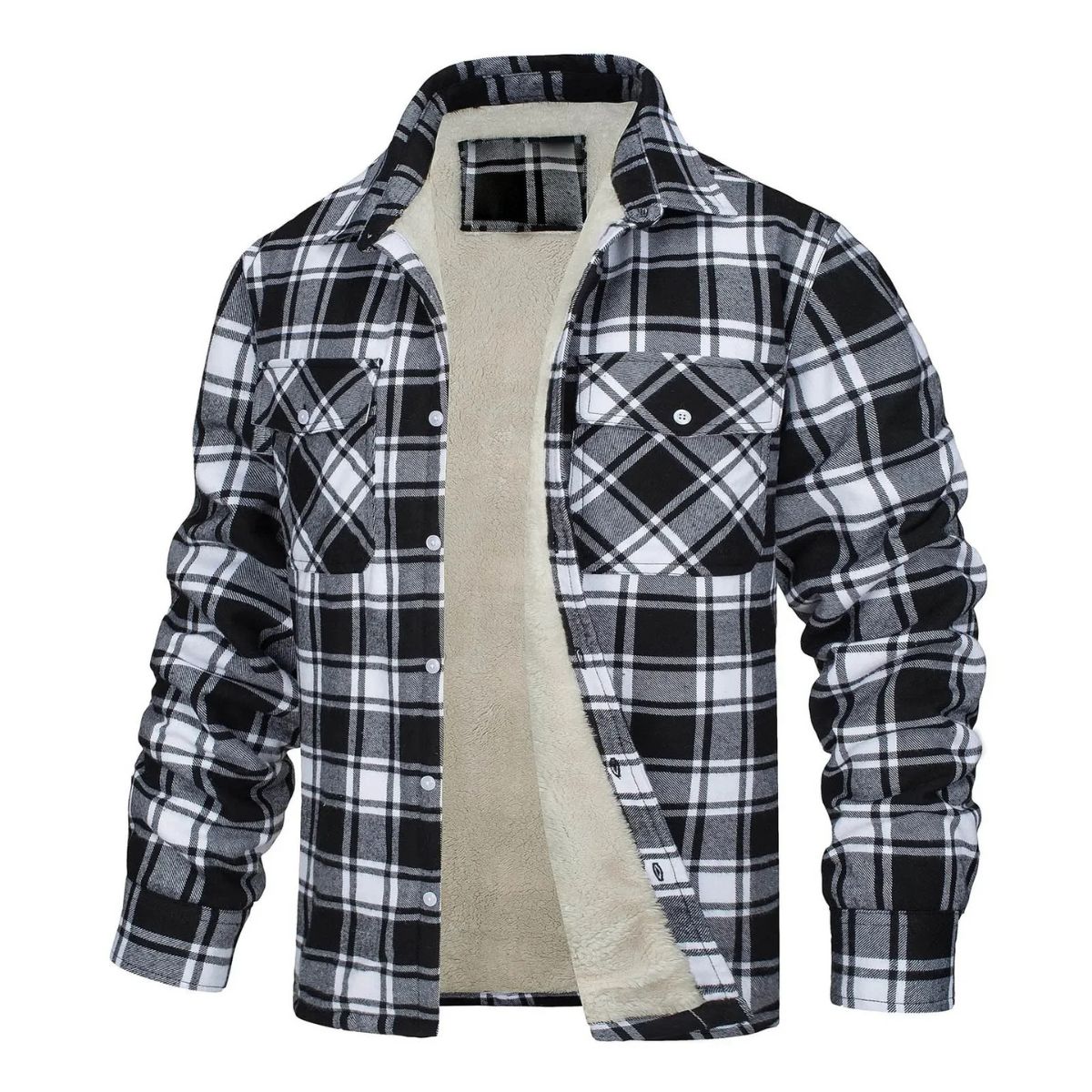 Warm Waterproof Men's Fleece Jacket Outdoor Coat