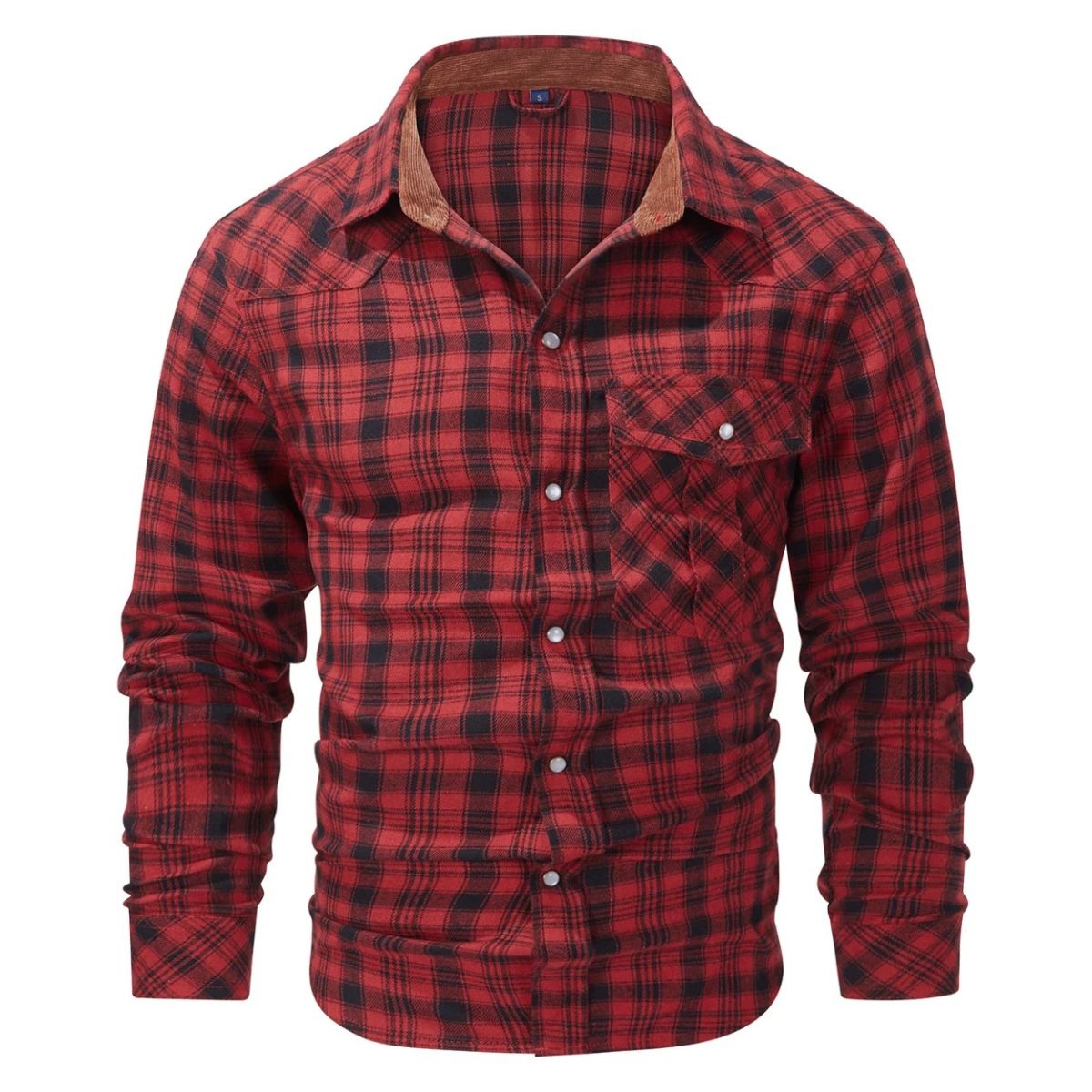 Warm Plaid Men's Flannel Shirt