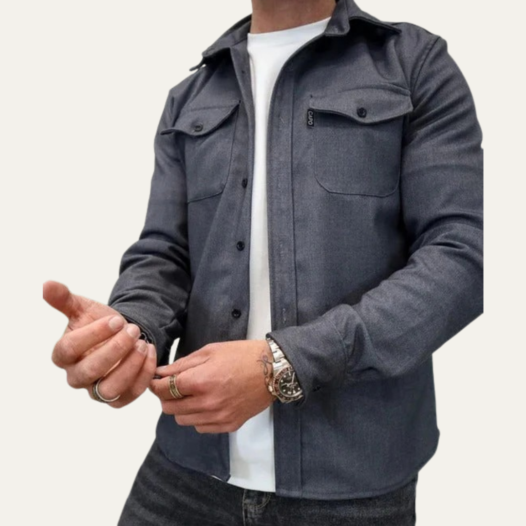 Men's Relaxed Fit Button Down Shirt