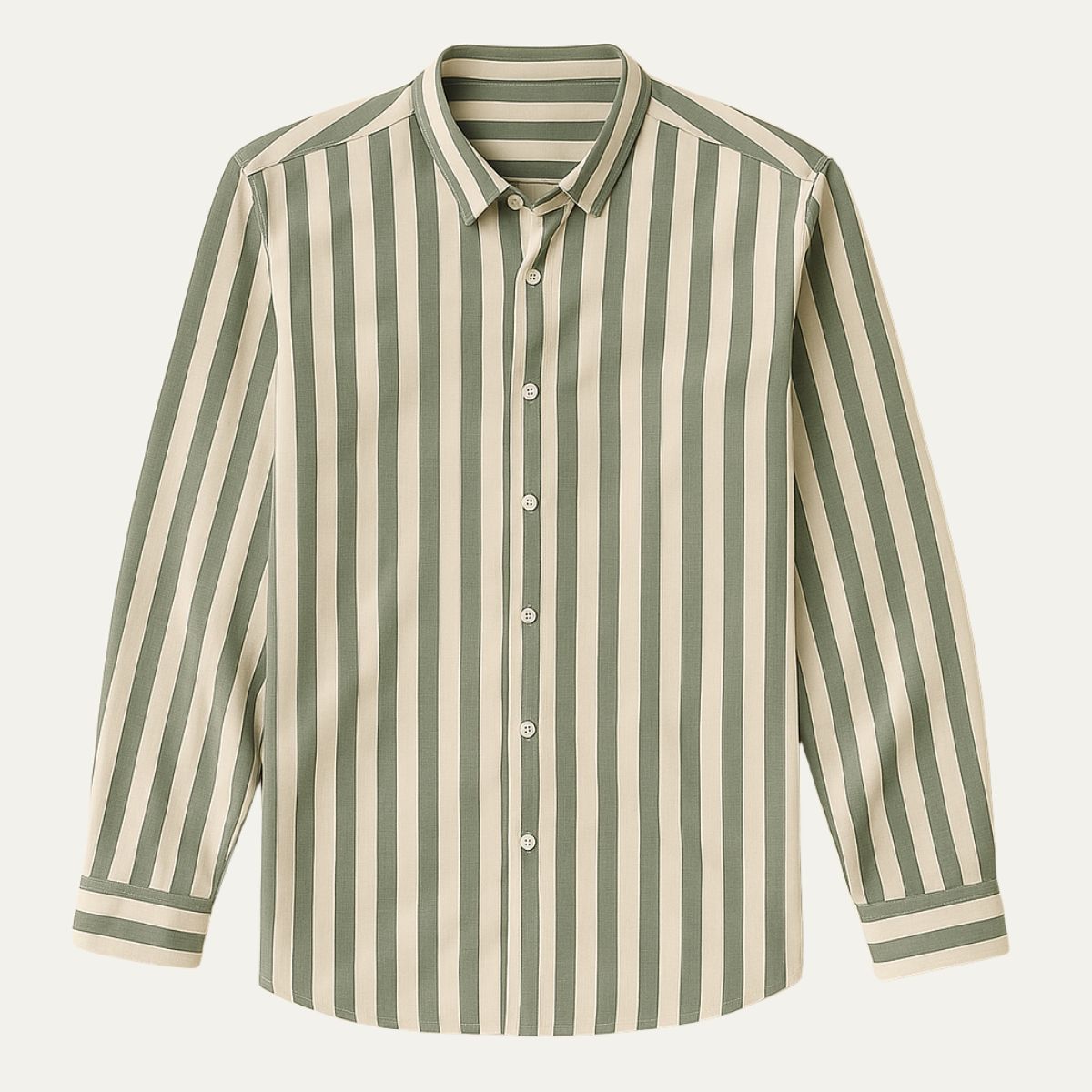 Classic Men's Striped Cotton Shirt
