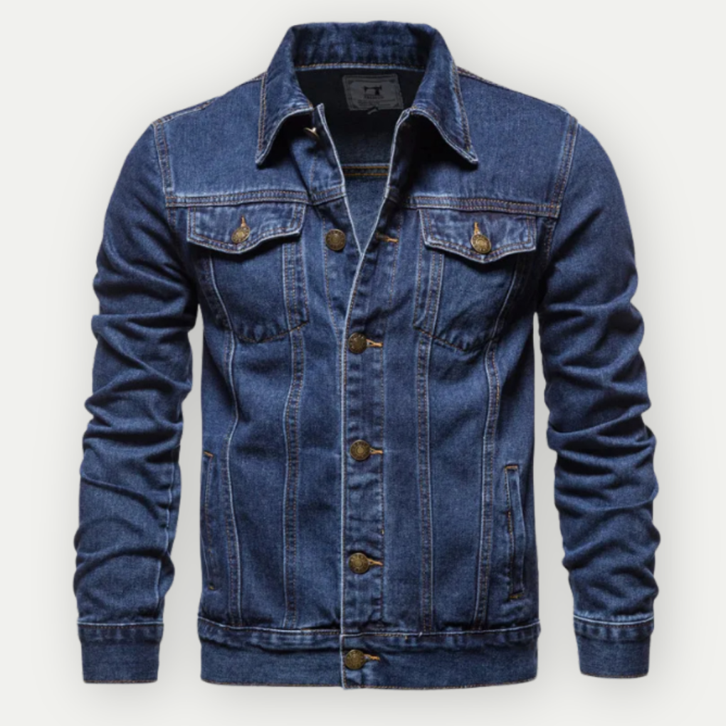 Men's Stylish Blue Jeans Jacket