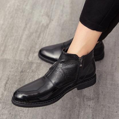 Classic Leather Chelsea Boots for Men - Premium Winter Shoes