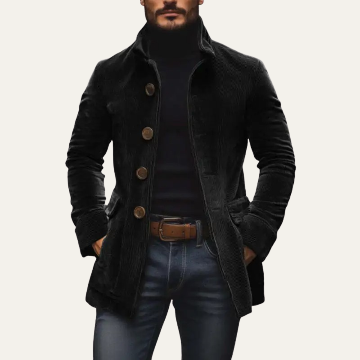 Classic Mens Retro Cotton Trench Coat