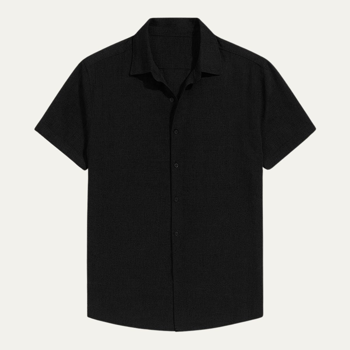 Casual Linen Short Sleeve Mens Shirt